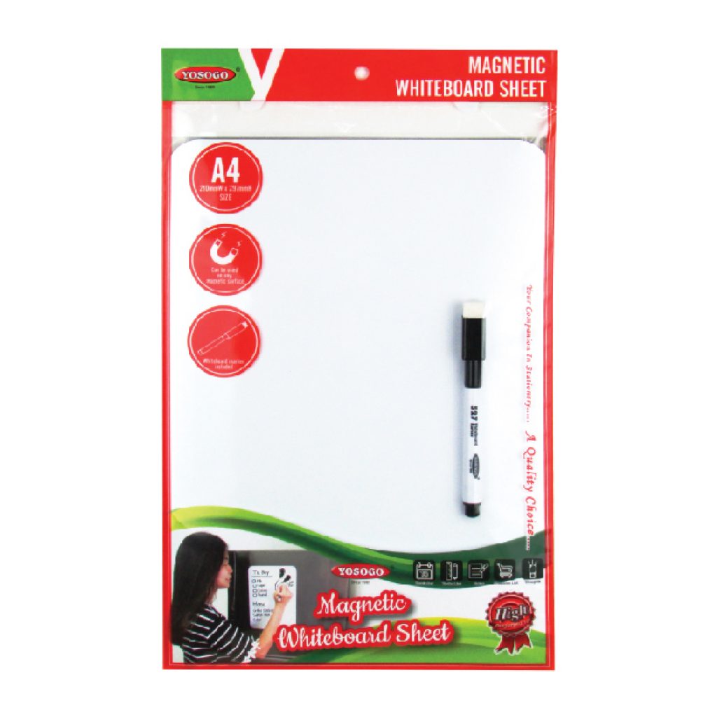 A4 Size Magnetic Whiteboard Sheet - YOSOGO - Malaysia Stationery ...